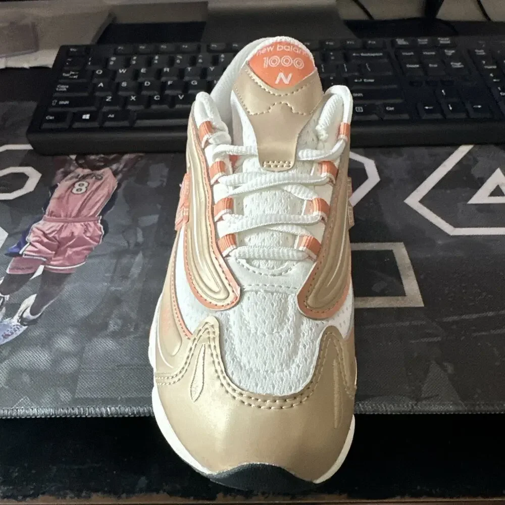 New Little Kids Size 1 New Balance 1000 Brown Orange PC1000FP